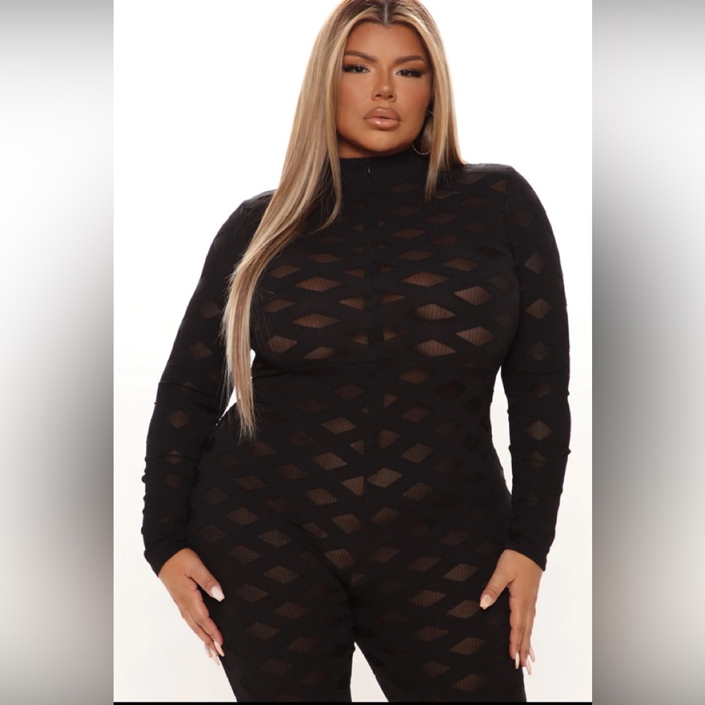 See right through you mesh suit